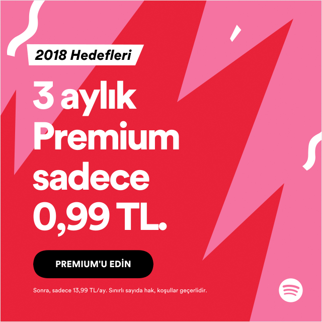 3 aylık Spotify Premium