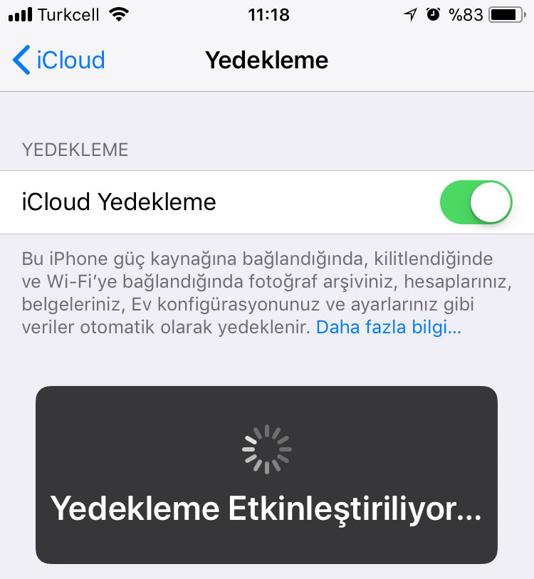iOS 11 temiz kurulum