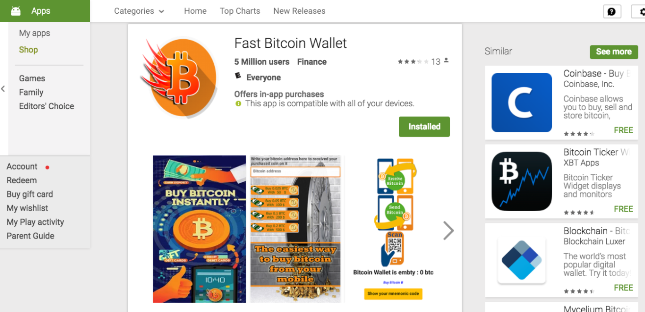 sahte bitcoin cüzdan uygulaması sdn 4