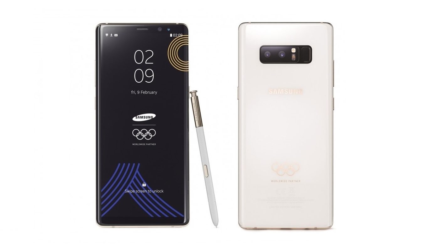 2018 Kış Olimpiyatlarına özel Galaxy Note 8