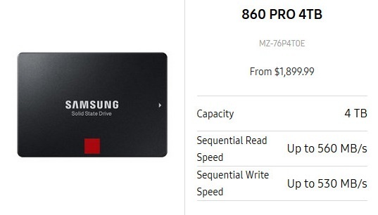 Samsung 860 Pro SSD