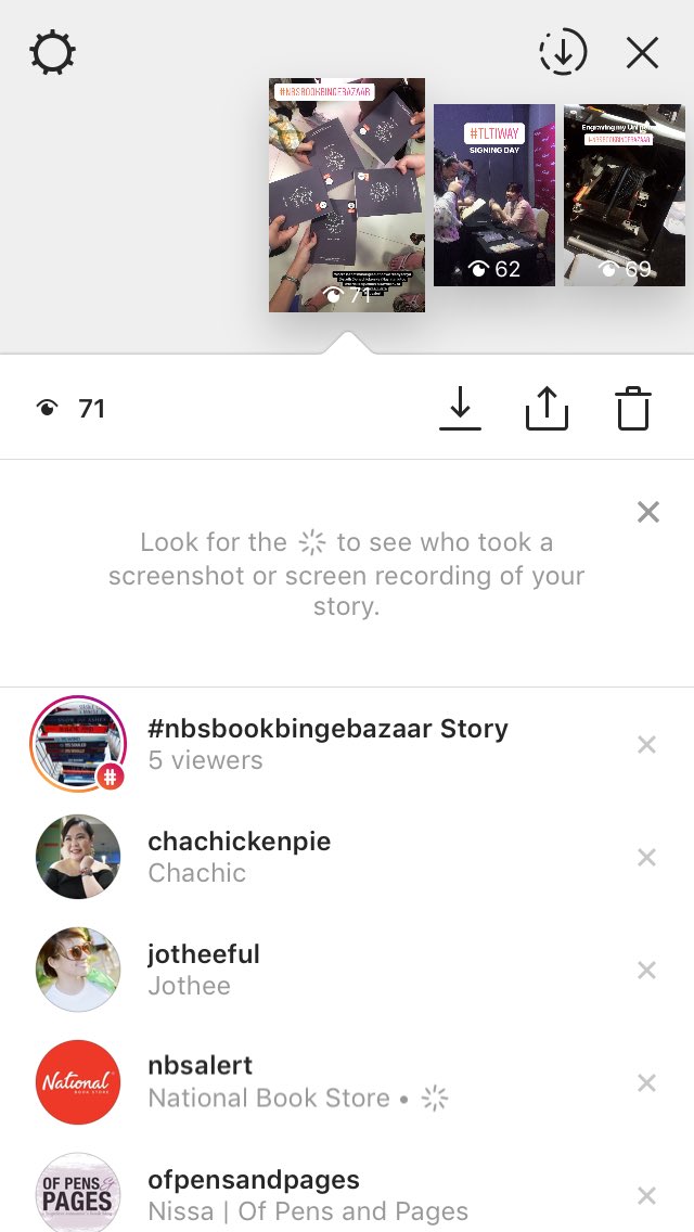 Instagram ekran görüntüsü uyarısı test