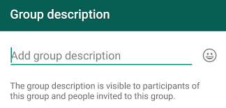 WhatsApp grup açıklama