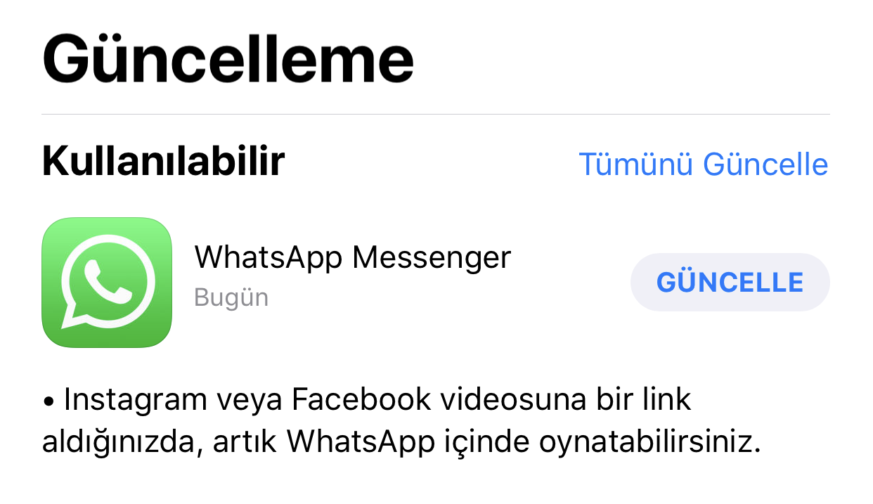 yeni whatsapp güncellemesi sdn 4