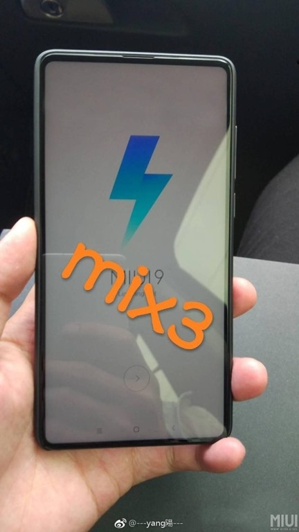Xiaomi Mi Mix 3 tasarımı