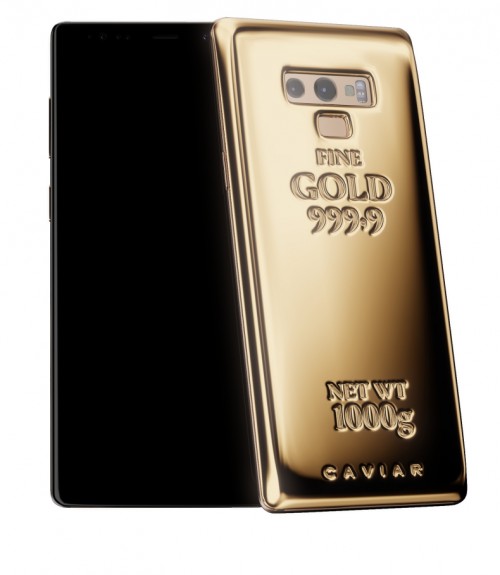 Altın kaplama Galaxy Note 9
