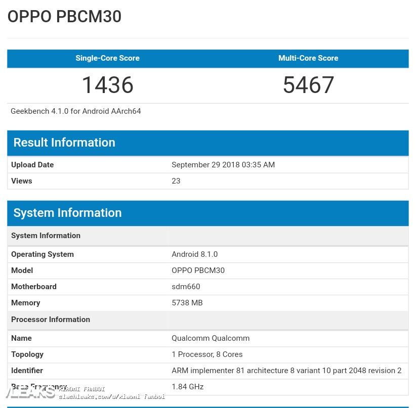 Oppo k1 geekbench skoru 