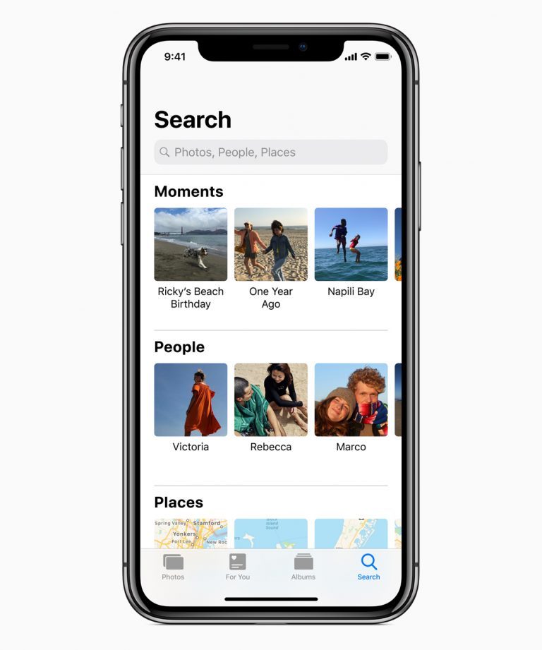 iOS 12 özellikleri fotoğraf arama
