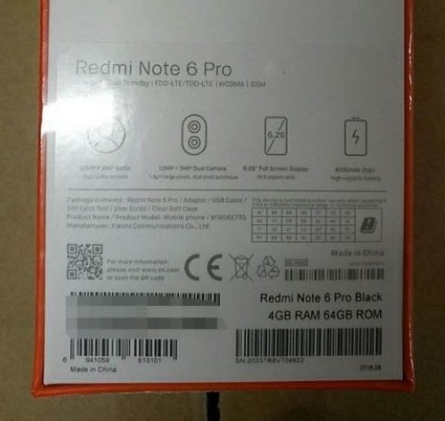 Xiaomi Redmi Note 6 Pro özellikleri