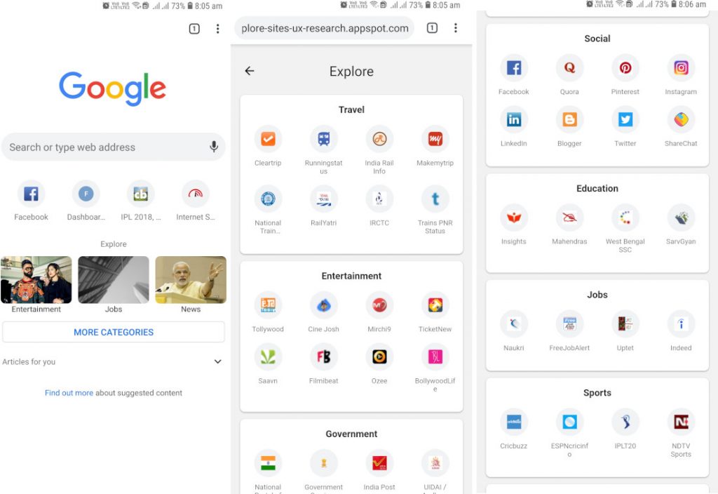 Google Chrome Android