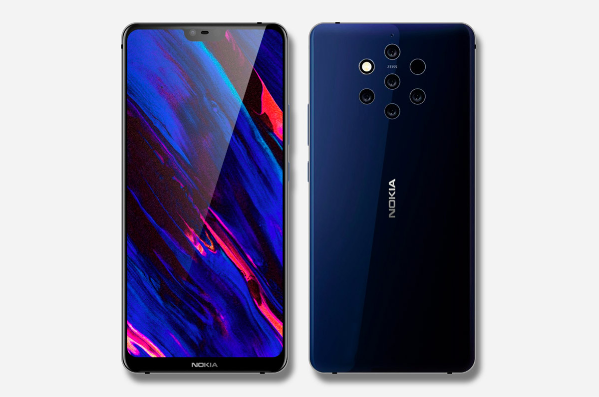 Beş Kameralı Nokia 9 Pureview