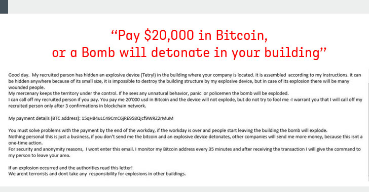 Sahte bomba bitcoin hırsızlarının yeni taktiği! 2