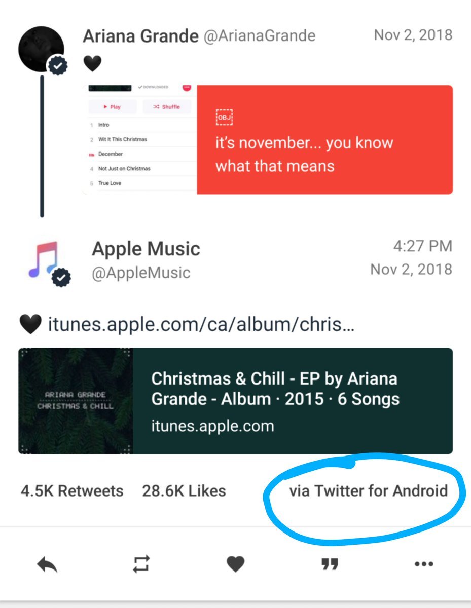 Apple Music Twitter paylaşımı