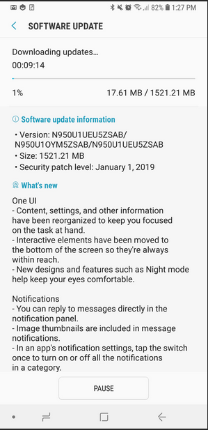 Galaxy S8 ve Note 8 için Android Pie beta