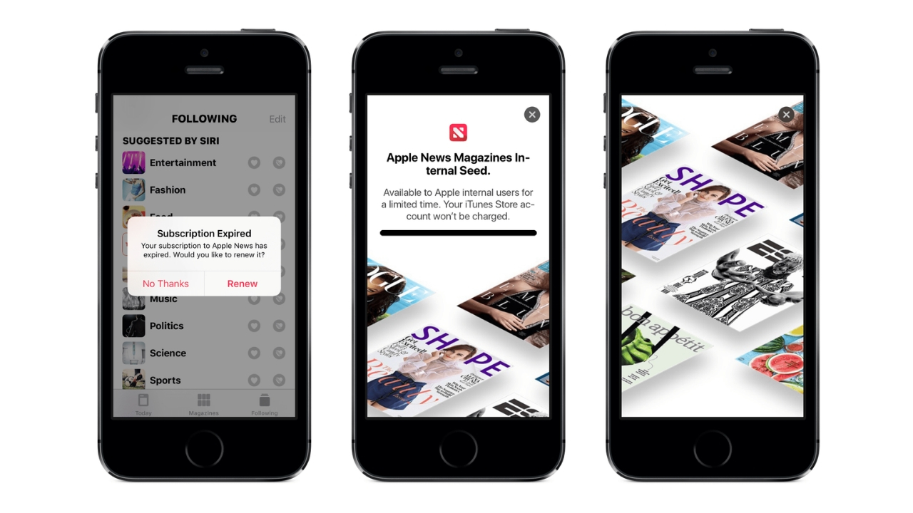 Apple iOS 12.2 ile Apple News Magazines uygulamasını sunacak! SDN-1