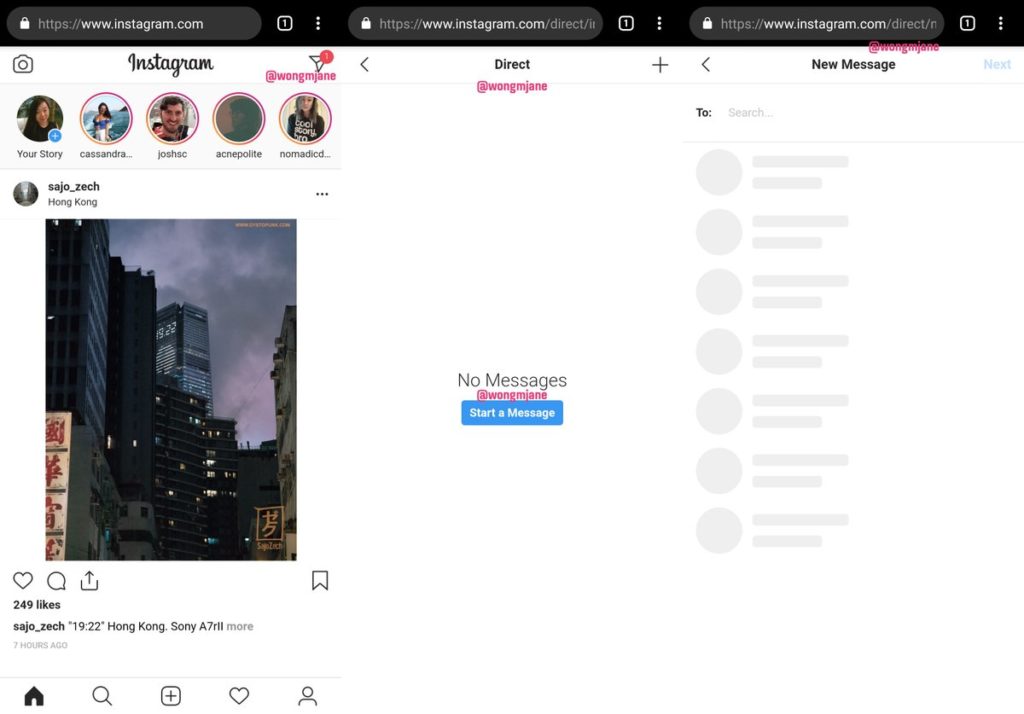 Web tarayıcısından Instagram DM'lerine erişim sağlanacak! SDN-1