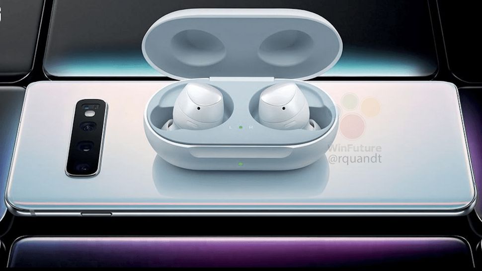 Galaxy S10 ve kablosuz kulaklık Galaxy Buds