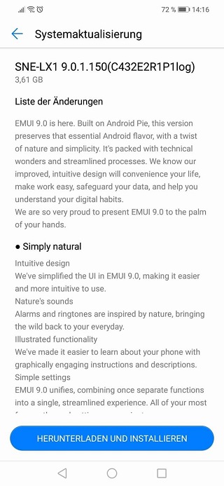 Huawei Mate 20 Lite Android Pie beta