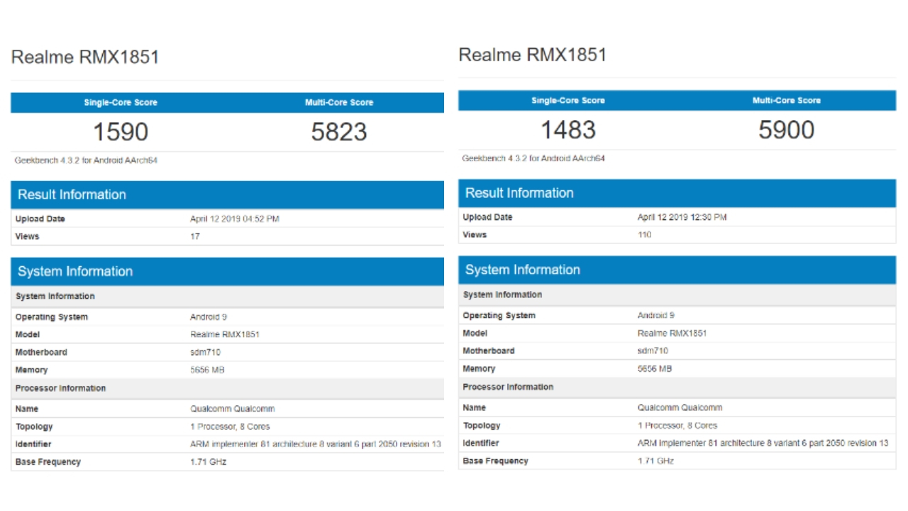 Realme 3 Pro özellikleri Geekbench testi ile kesinleşti! ShiftDelete.Net1 (1)