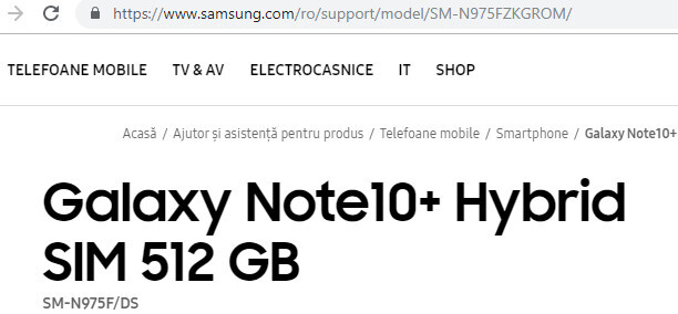 Galaxy Note 10 Plus Samsung resmi web sitesinde paylaşıldı! - ShiftDelete.Net