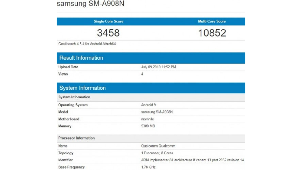 Samsung Galaxy A90 Geekbench testleri sızdırıldı ShiftDelete.Net