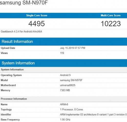 Galaxy Note 10 Geekbench testleri ortaya çıktı! - ShiftDelete.Net