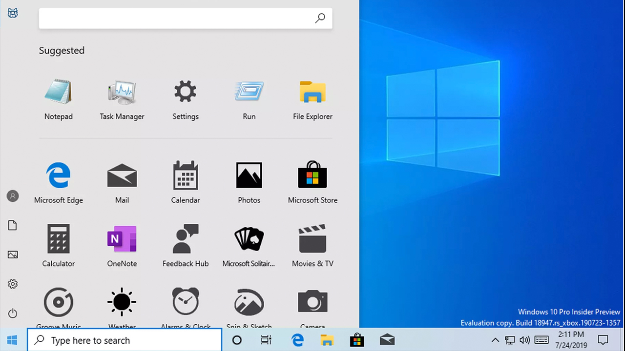 Microsoft yanlışlıkla yeni Windows 10 Başlat menüsünü sızdırdı