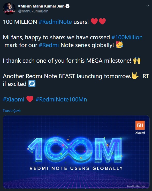 Xiaomi Redmi Note serisi - 1