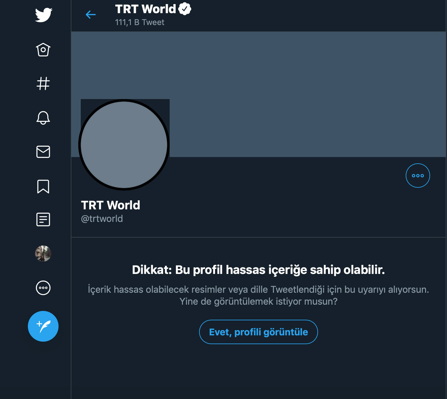 Twitter'dan TRT World'e kısıtlama