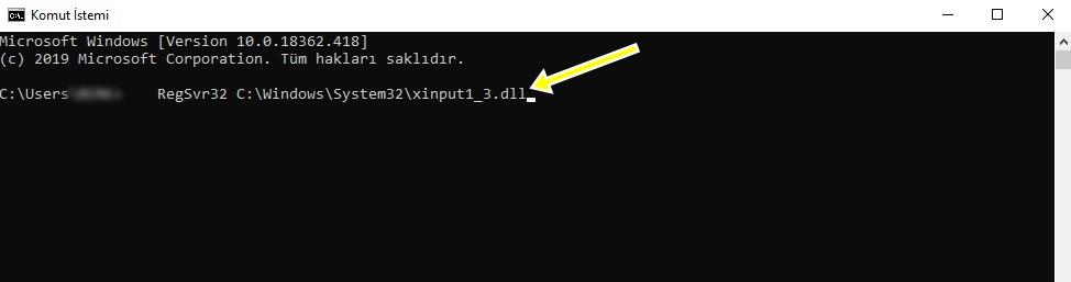 xinput1_3.dll hatası çözümü yapmak