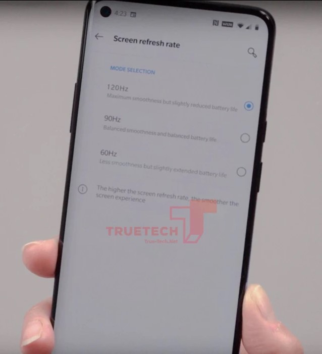 Oneplus 8 pro ekran görüntüsü paylaşıldı