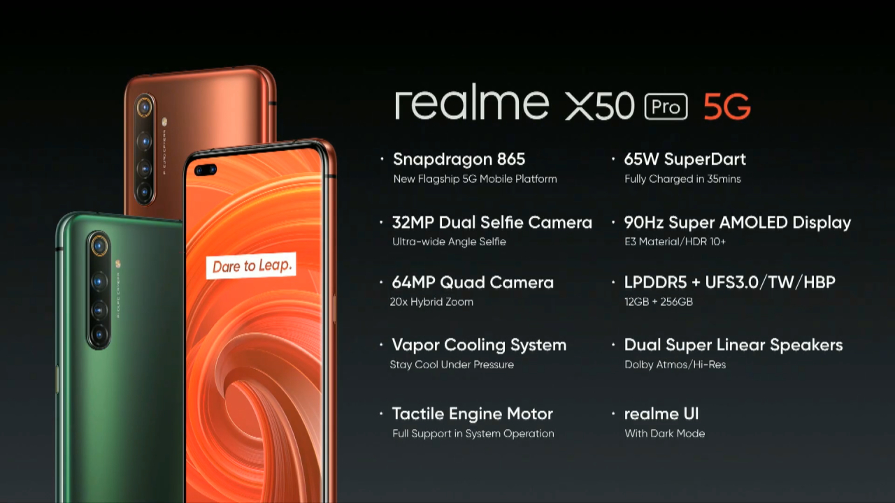 realme x50 pro 5g özellikleri