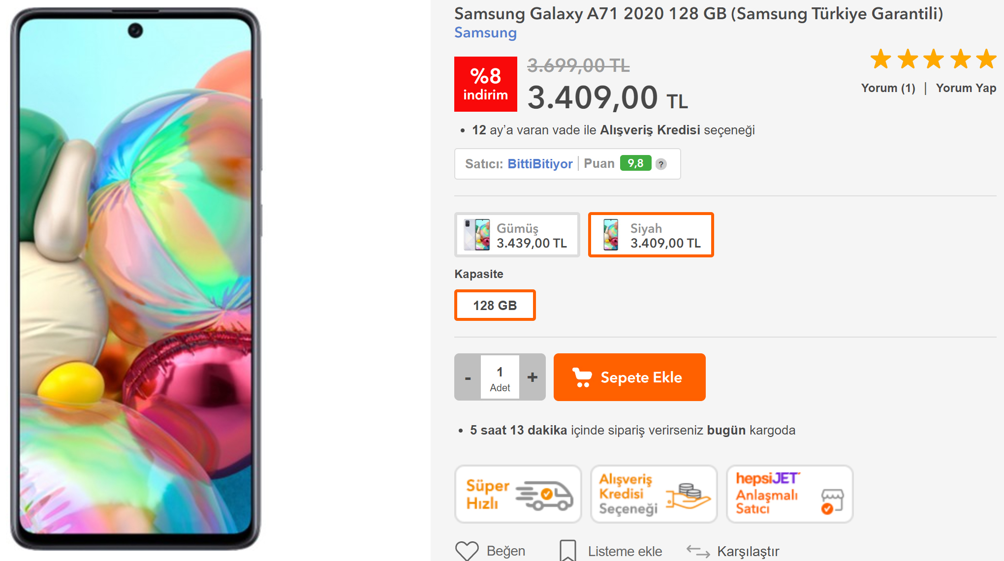 Samsung Galaxy A71 Türkiye fiyatı belli oldu - ShiftDelete.Net