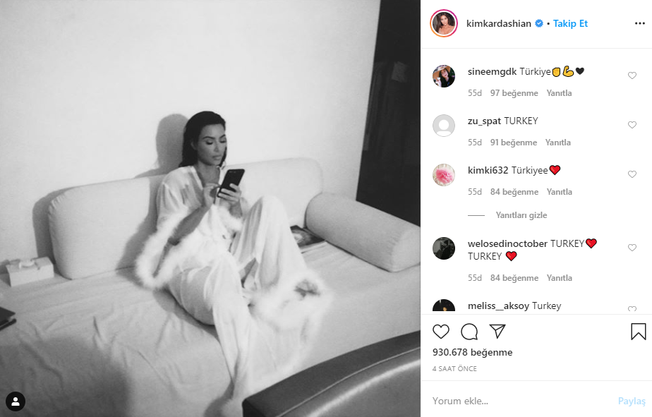 Kim Kardashian instagram hesabı