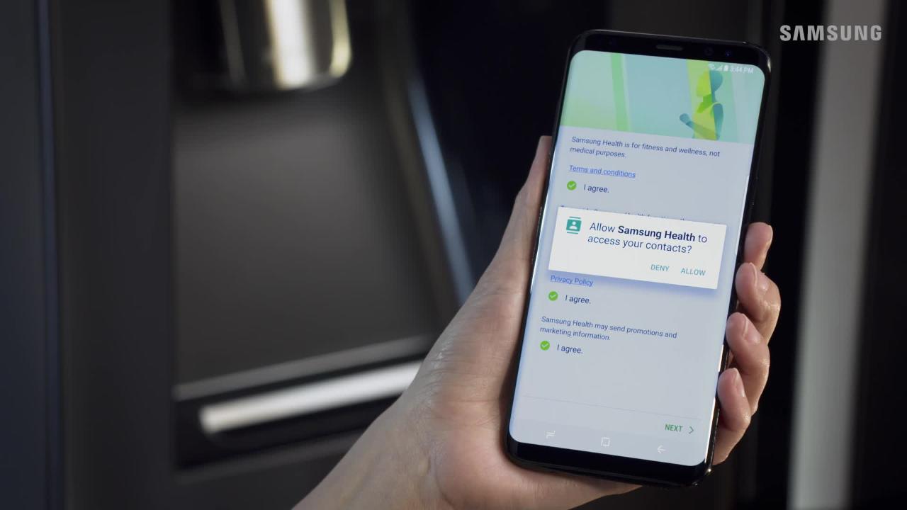 Samsung Health uygulaması