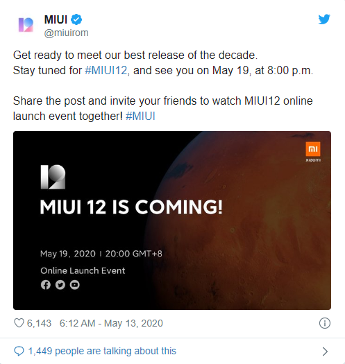 MIUI 12 güncellemesi