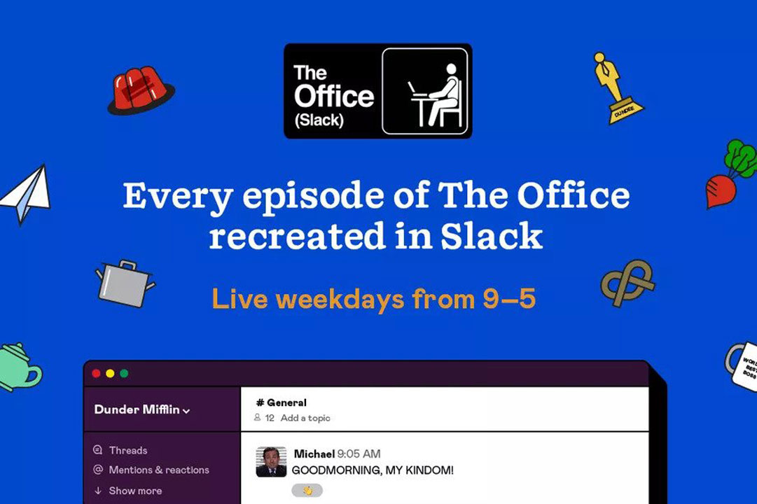 The Office sevenler artık Slack uygulamasında