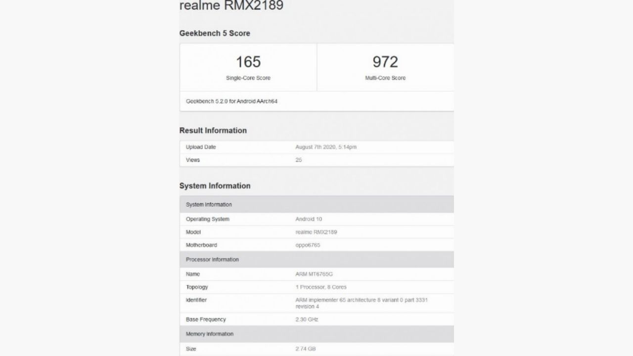 Realme C12 Geekbench testleri ortaya çıktı! - ShiftDelete.Net