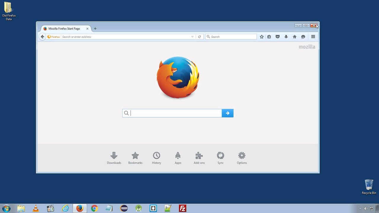 Mozilla Firefox Google ana sayfa