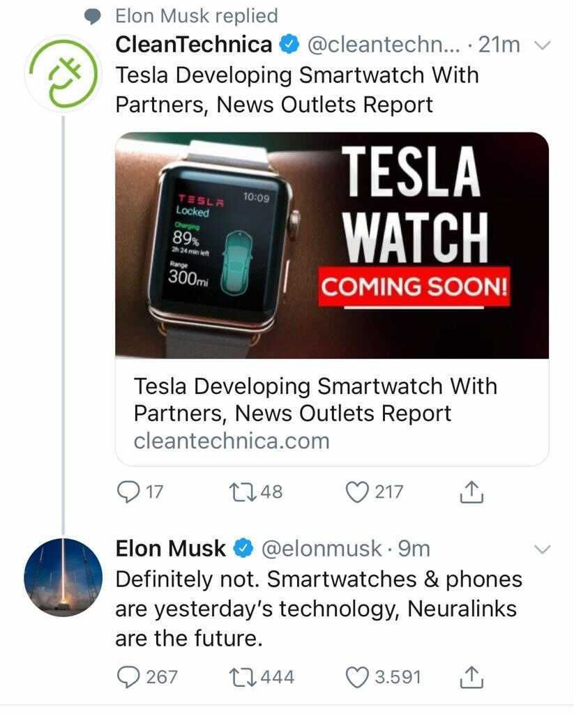 elon musk tesla watch yorumu