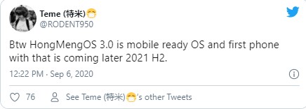 Huawei HarmonyOS 3.0 