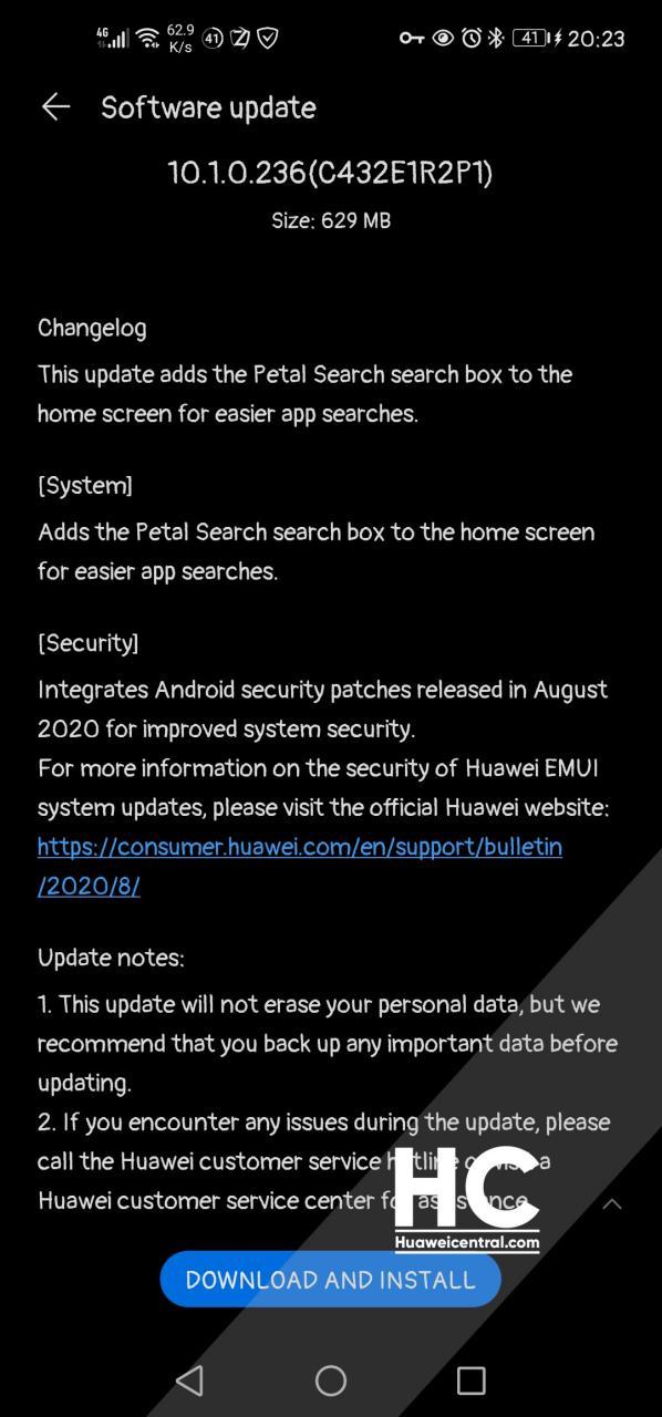 Huawei P40 Lite Petal Search
