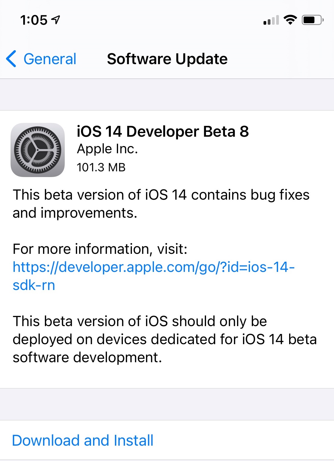 ios 14 beta 8