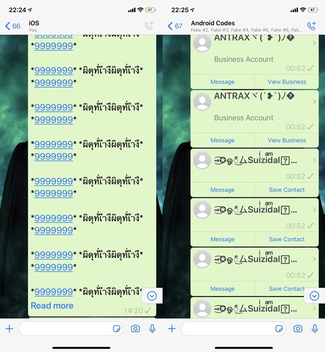 WhatsApp sohbet geçmişi silindi