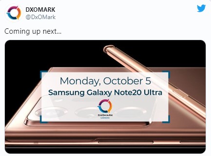Samsung Galaxy Note 20 Ultra DxOMark testi