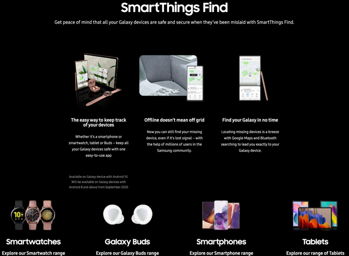Samsung SmartThings Find uygulamasını duyurdu
