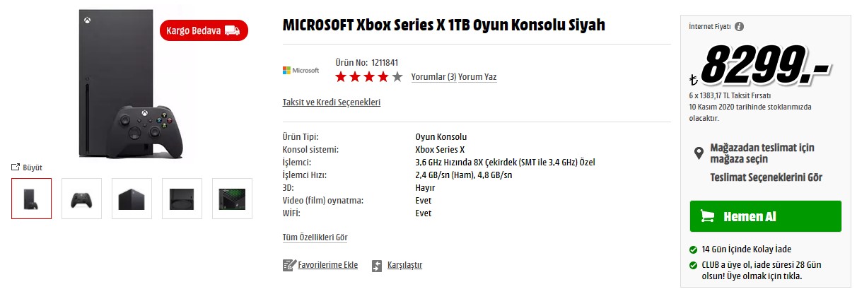 Xbox Series X Türkiye fiyatına indirim