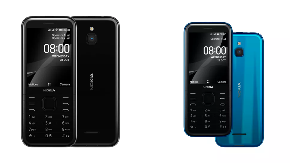 Nokia 8000 4G ve Nokia 6300 4G-00