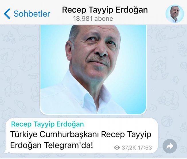 telegram kurucusu cumhurbaşkanı erdoğan