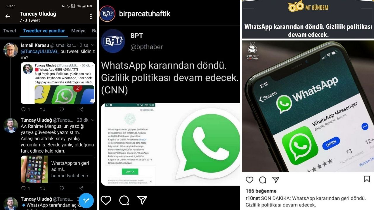 WhatsApp veri politikası kararı
